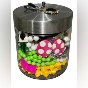 80’s Vintage Medium 35 Piece Jewelry Lot Necklaces Bracelets Earrings Watch